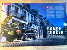 OVERFINCH 570 RANGE ROVER FRAMEABLE ART ORIGINAL CAR MAGAZINE ROAD TEST REVIEW