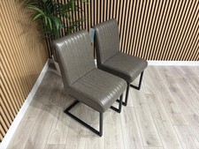 NEXT Sample - RIGA Industrial leather dining chairs