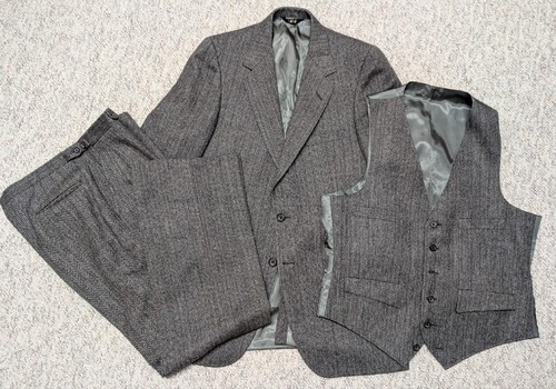 Vintage usa made tweed thick - made,