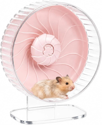 Large pink silent hamster - pink,
