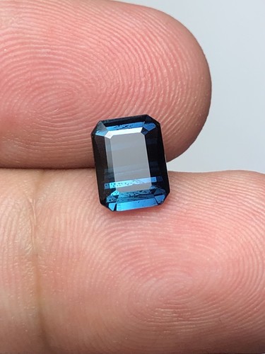 Blue tourmaline faceted stone - tourmaline,