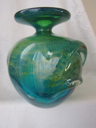 Mdina malta glass - glass, vase