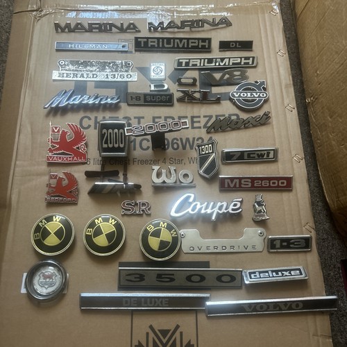 Vintage car badges - car,