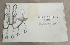 LAURA ASHLEY Charlotte 2 Arm Wall Light BRAND NEW, BOXED!