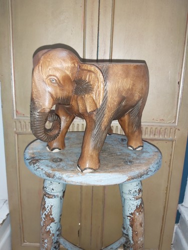 Vintage handcarved solid wood - vintage,