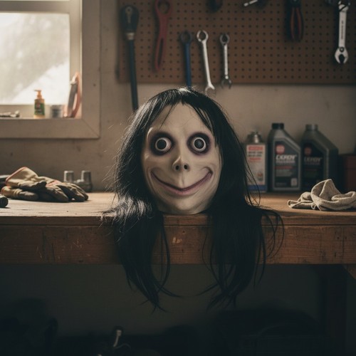 Momo horror face - mask,