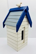 Wooden Beach Hut Money Box