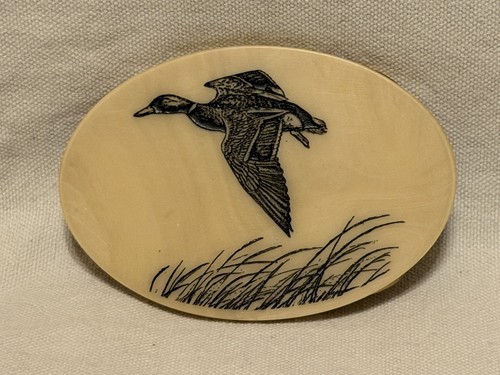 Vintage scrimshaw belt - ,
