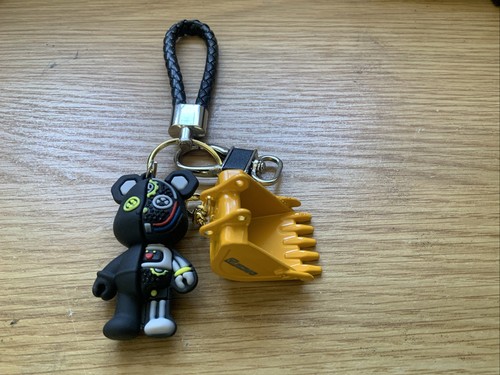 Digger bucket keyring - bucket,