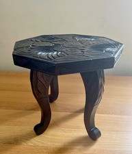 Antique Japanese Carved Low