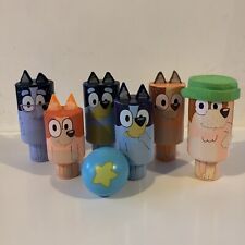 Bluey Wooden Character Skittles Bowling