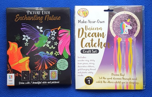 Two art craft sets - &,