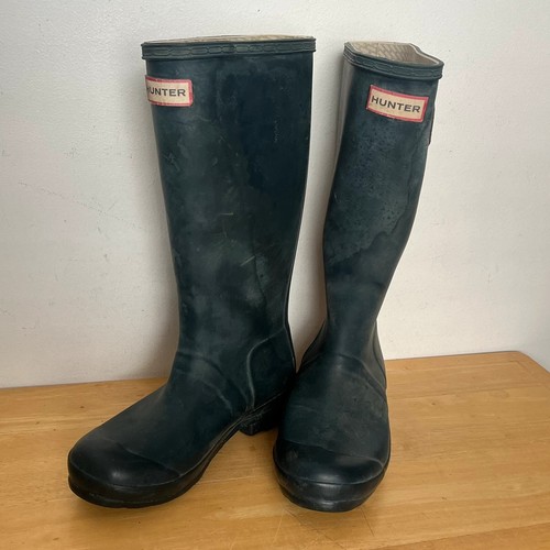 Hunter navy wellies size - uk, 3