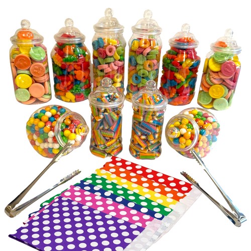 Plastic sweet jar party - sweet, pack