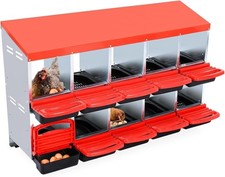 Chicken Nesting Box Red 10