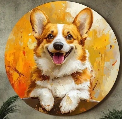 Corgi dog large suncatcher - large,