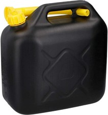10L Black Plastic Fuel Jerry