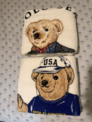 Vtg 90s polo bear ralph - 90s,