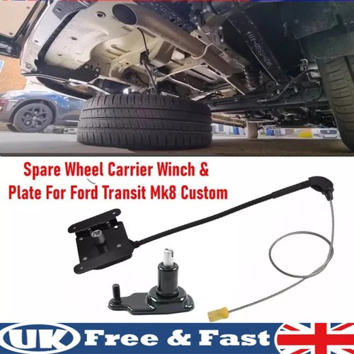 Spare wheel carrier winch - wheel, +
