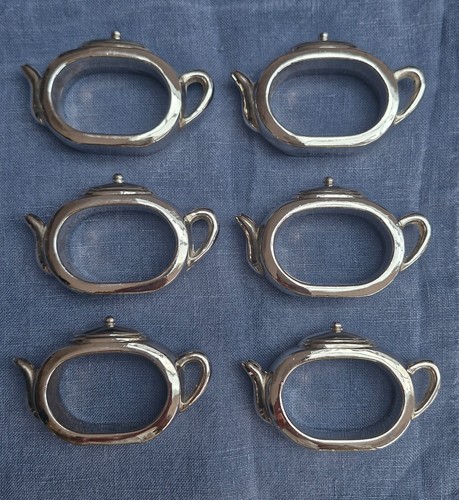 Napkin rings silver teapots - rings,