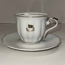 RMS Titanic Artifact Collection Replica Tea Cup & Saucer White Star Line