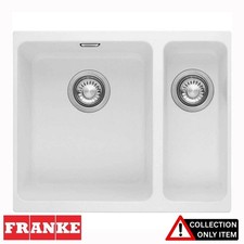 Franke Sirius 1.5 Bowl White Tectonite Undermount Kitchen Sink SID160 WHT