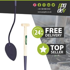 Turf Lifter Lifting Iron Wood Handle Grass Spade Cutter 48'' Ash Shaped T Handle