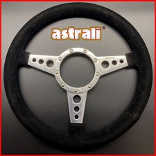 14" Inch Classic Car Alcantara Steering Wheel Alloy Spokes Suits Moto-Lita Boss