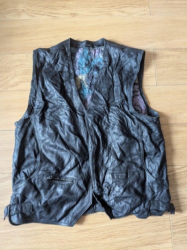 Vintage black leather - black,