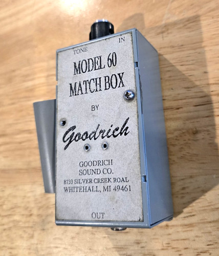 Goodrich match box preamp - box,