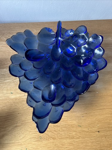 Vintage cobalt blue glass - blue,
