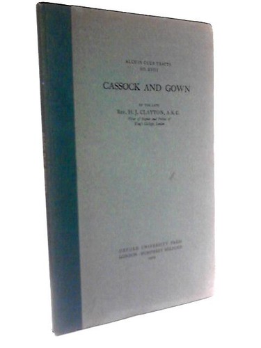 Cassock and gown clayton - cassock, (h.j.