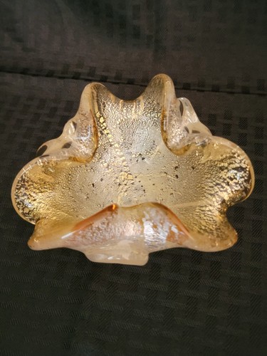 Vintage murano glass bowl - glass,
