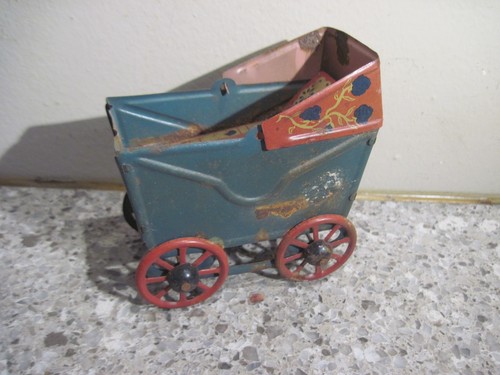 Antique tin litho toy baby - tin,