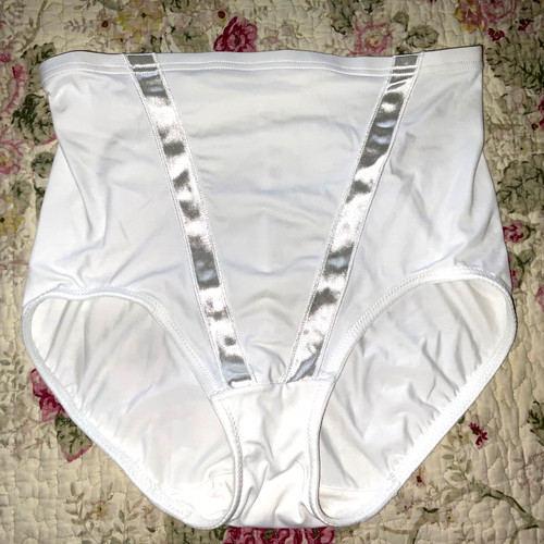 Vintage white satin - white, nylon