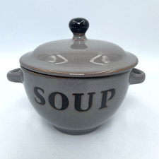 Soup Bowl Grey With Double