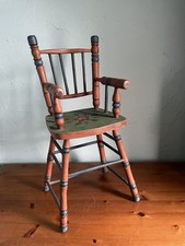 Collectable Wooden Vintage Dolls High Chair 50cm Tall Excellent Condition