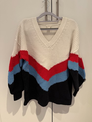 Textured knit v neck - h&m,