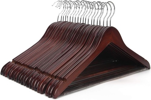 Wooden coat hangers pack - hangers,, 20