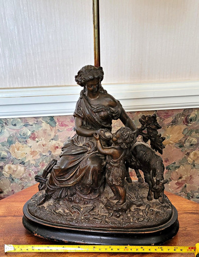 Vintage spelter bronzed metal - spelter,