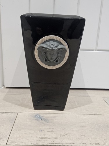 Versace vase black - versace, in
