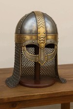 Helmet With Chainmail Viking