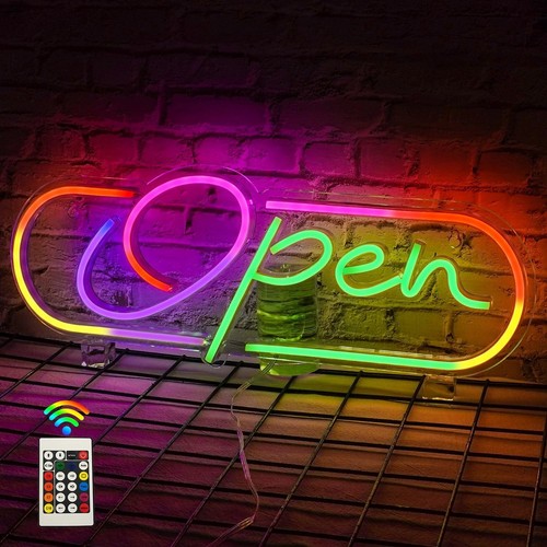 Open neon signs led - open,