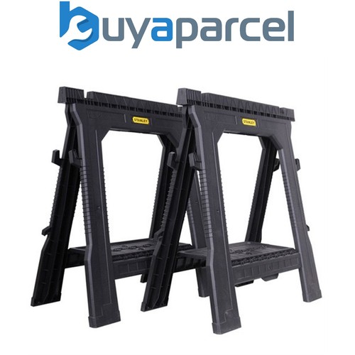 Stanley folding sawhorse - folding, twin
