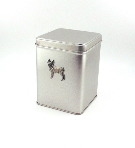 Boston terrier tin tea - tin, caddy
