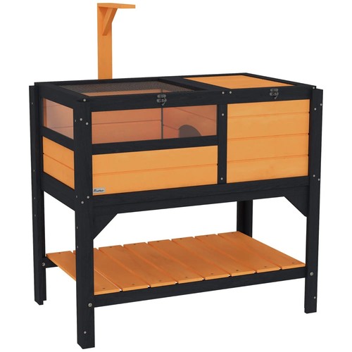 Pawhut wooden tortoise house - pawhut,
