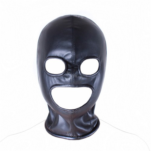 Faux leather hood cosplay - faux,