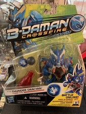 B-Daman Crossfire BD-01 Thunder Dracyan Power Type Figure Hasbro Carded