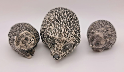 Hedgehog family ornament - hedgehog,