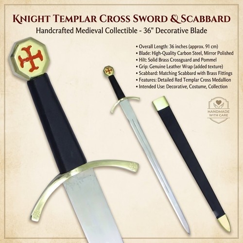 Premium knights templar sword - premium,